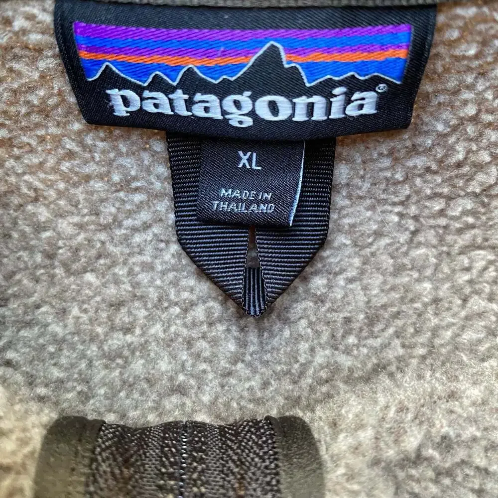 Patagonia Men's Better Sweater 1/4-Zip Fleece Pullover XL Heather Brown